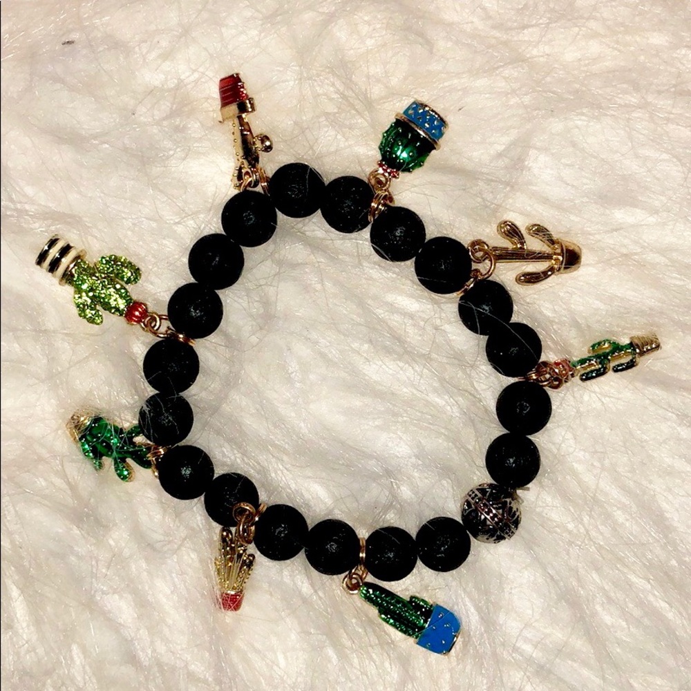 Lava Bead Essential Oil Diffusing Bracelet - image 1